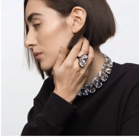 Swarovski Choker oversized floating Crystals Harmonia NWT - Picture 2 of 12